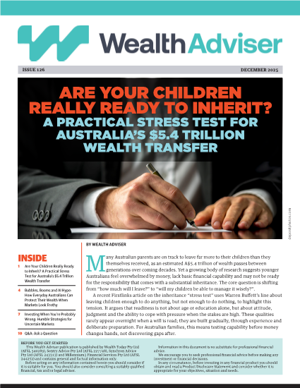 Wealth Adviser newsletter - Issue 126